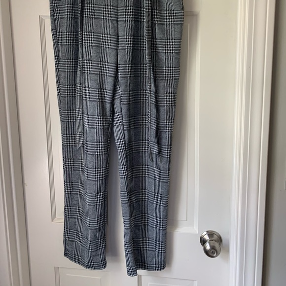 Black and White Checkered Pants - Picture 2 of 4